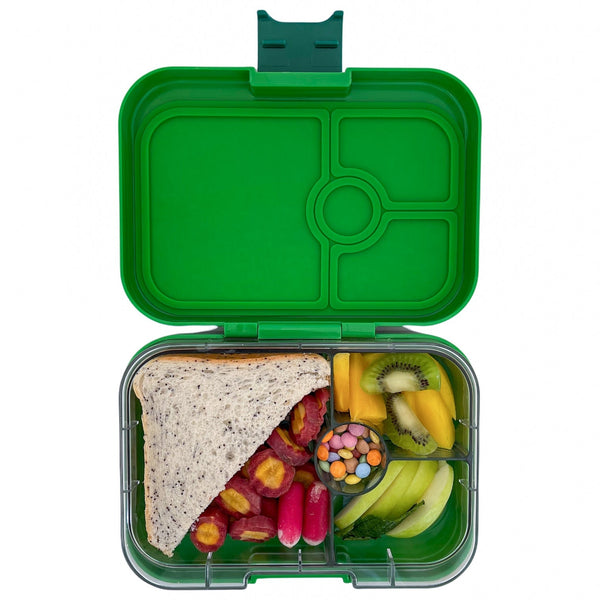 Yumbox 4 Compartment Panino Lunchbox - Jurassic Green/Dinosaur Tray