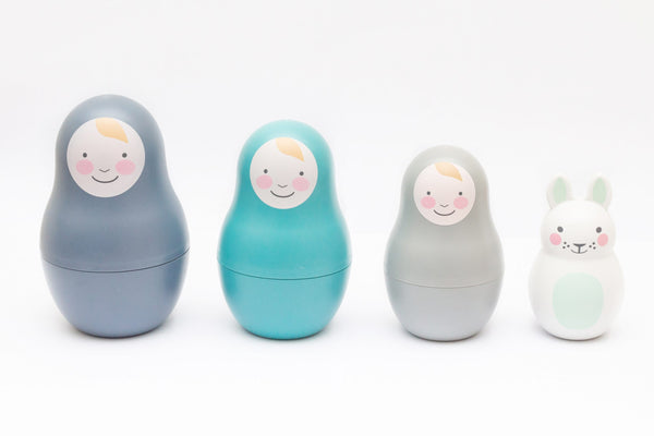 Rosa & Bo Nesting Babies - Blue