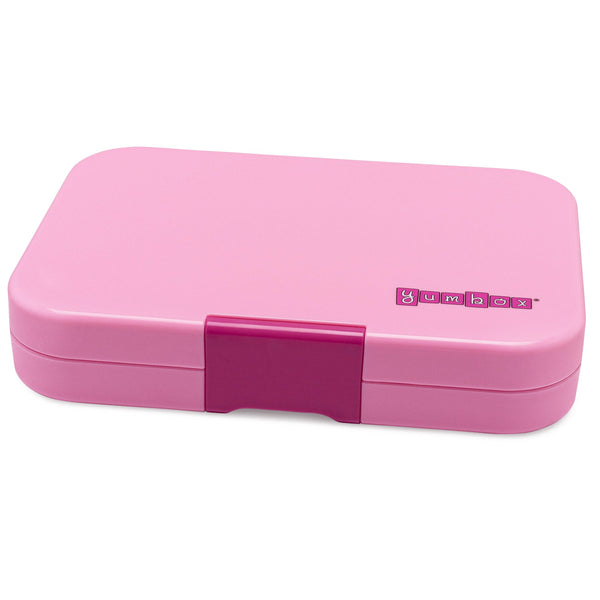 Yumbox 5 Compartment XL Tapas Lunchbox - Capri Pink / Jungle Tray