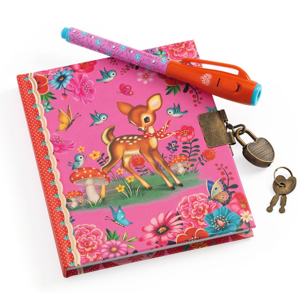 Djeco Little Secret Notebook with Magic UV Marker