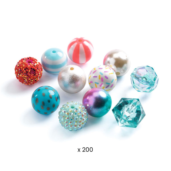 Djeco Jewellery Kit - Silver Bubble Beads