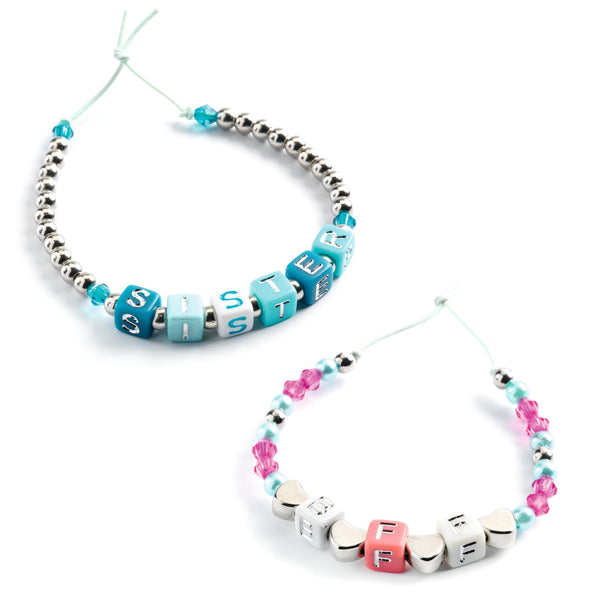 Djeco Jewellery Kit - Silver Alphabet Beads