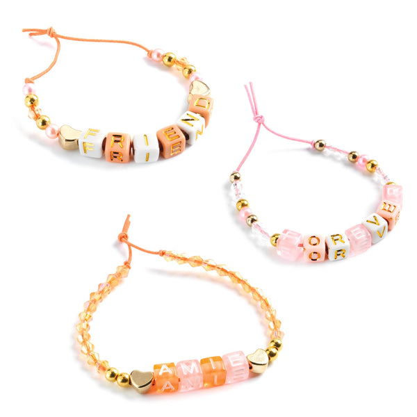 Djeco Jewellery Kit - Gold Alphabet Beads