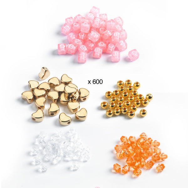 Djeco Jewellery Kit - Gold Alphabet Beads