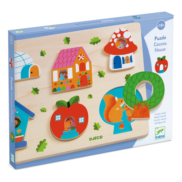 Djeco Wooden Puzzle - Coucou-House