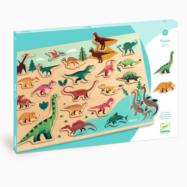 Djeco Wooden Puzzle - Puzzlo Dino