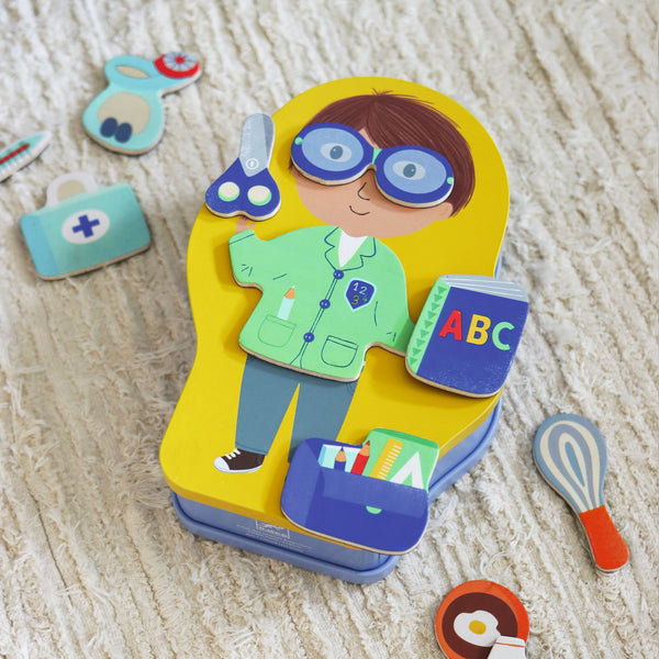Djeco Jobissimo Wooden Magnetic Dressup Game