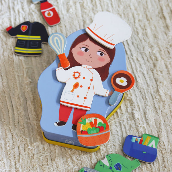 Djeco Jobissimo Wooden Magnetic Dressup Game