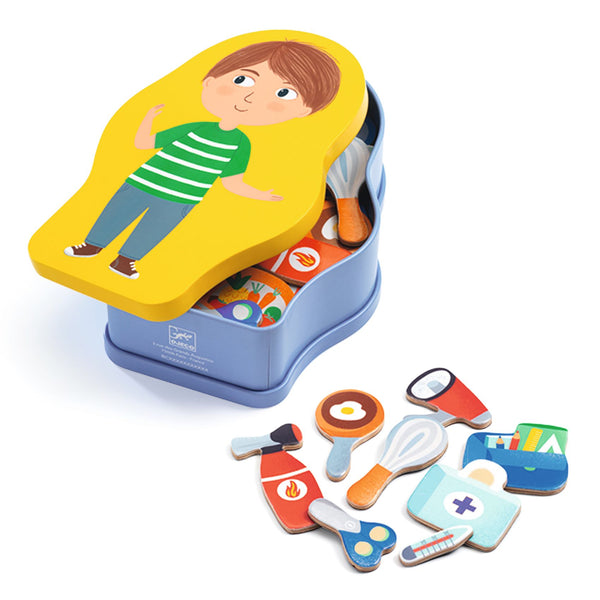 Djeco Jobissimo Wooden Magnetic Dressup Game