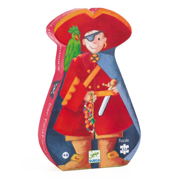 Djeco 36 Piece Jigsaw Puzzle - The Pirate and his Treasure