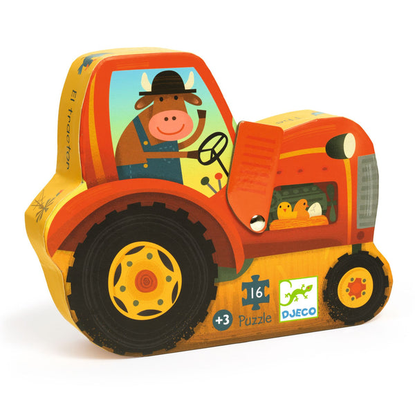 Djeco 16 Piece Tractor Jigsaw Puzzle