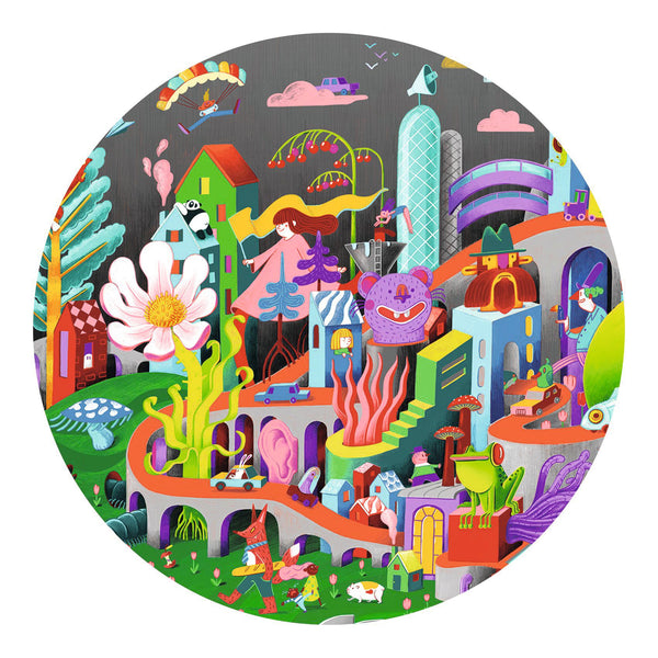 Djeco 200 Piece Observation Jigsaw Puzzle - Crazy Town