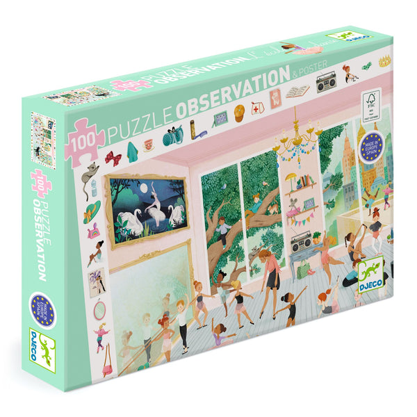 Djeco 100 Piece Dance School Observation Jigsaw Puzzle