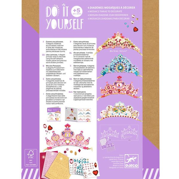 Djeco Like A Princess - Tiaras DIY Kit