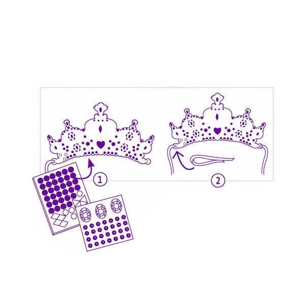 Djeco Like A Princess - Tiaras DIY Kit