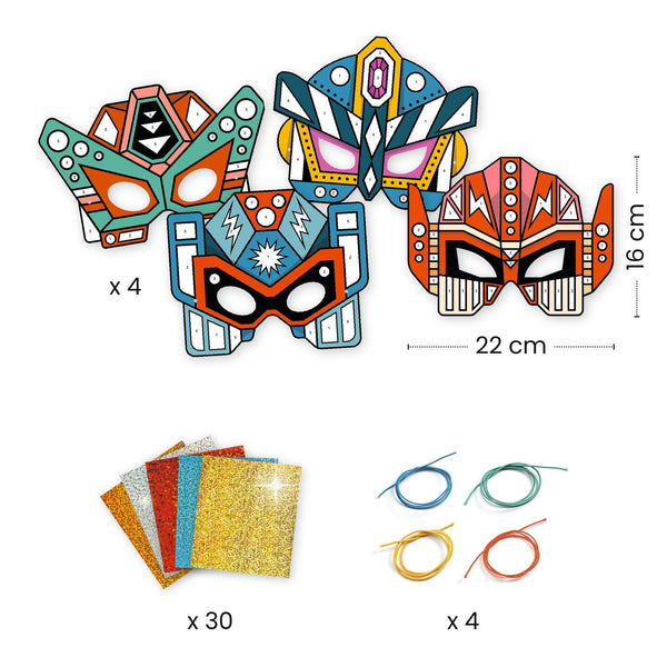 Djeco Super Robots DIY Masks Kit