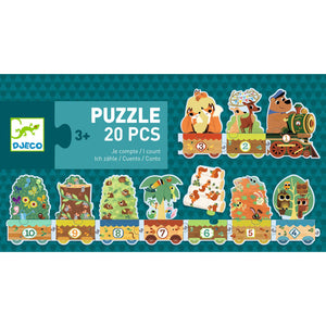 Djeco 20 Piece "I Count" Forest Animals Jigsaw Puzzle