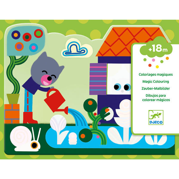 Djeco Magic Water Colouring - Hidden in the Garden