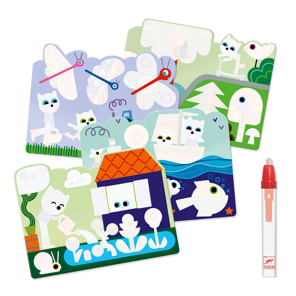 Djeco Magic Water Colouring - Hidden in the Garden