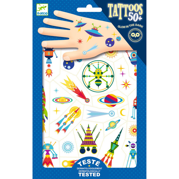 Djeco Temporary Tattoos - Space Oddity