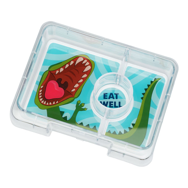 Yumbox Snack Size Lunch Box - Jurassic Green / Dinosaur Tray