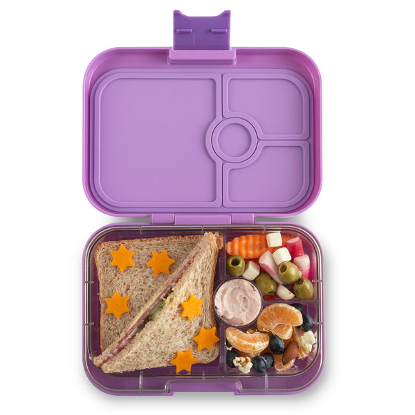 Yumbox 4 Compartment Panino Lunchbox - Lavande Purple / Unicorn Tray