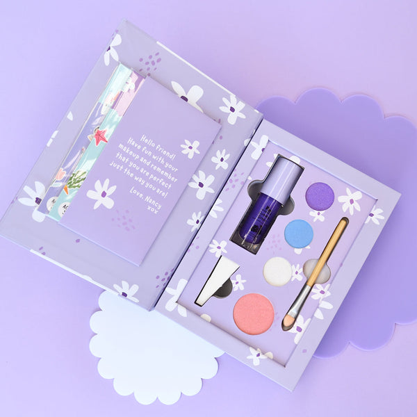 No Nasties - Non Toxic Natural Kids Makeup Set and Lipgloss - Nancy Purple