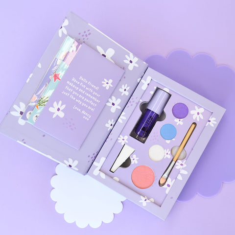 No Nasties - Non Toxic Natural Kids Makeup Set and Lipgloss - Nancy Purple