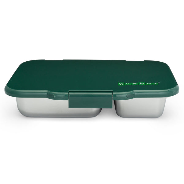 Yumbox 5 Compartment Presto Stainless Steel Lunchbox - Kale Green