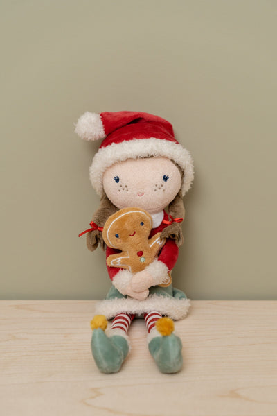 PRE-ORDER Christmas Rosa Cuddle Doll 35cm - Little Dutch