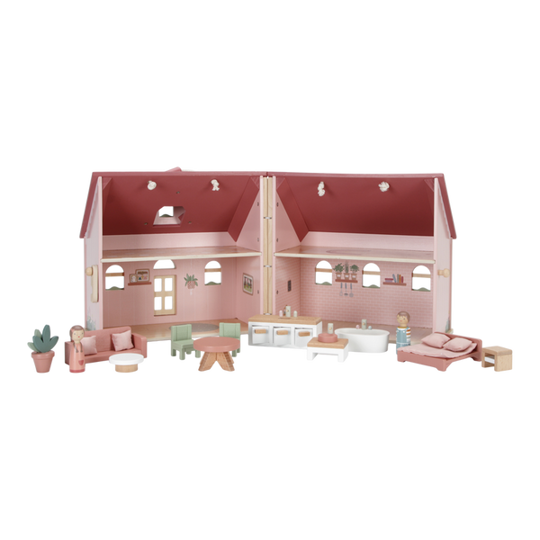 Little Dutch Portable Wooden Dolls House (inc. furniture & peg dolls)
