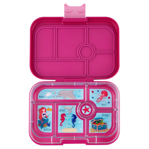 Yumbox 6 Compartment Original Lunchbox - Malibu Purple / Mermaid Tray