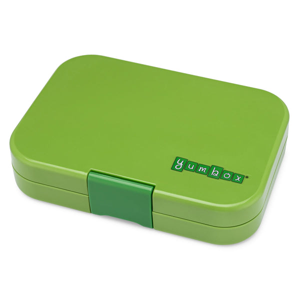 Yumbox 4 Compartment Panino Lunchbox - Matcha Green / Race Cars Tray