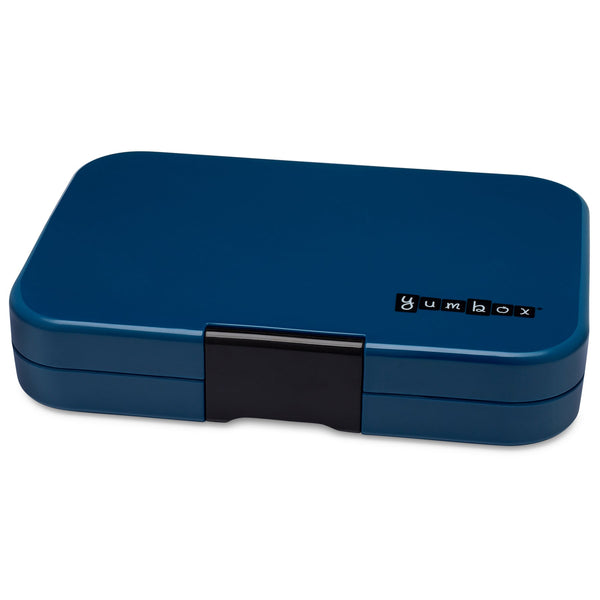 Yumbox 4 Compartment XL Tapas Lunchbox - Monte Carlo Blue (Race Cars Tray)