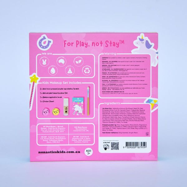 No Nasties - Non Toxic Natural Kids Makeup Gift Set - Unicorn Magic