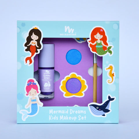No Nasties - Non Toxic Natural Kids Makeup Gift Set - Mermaid Dreams