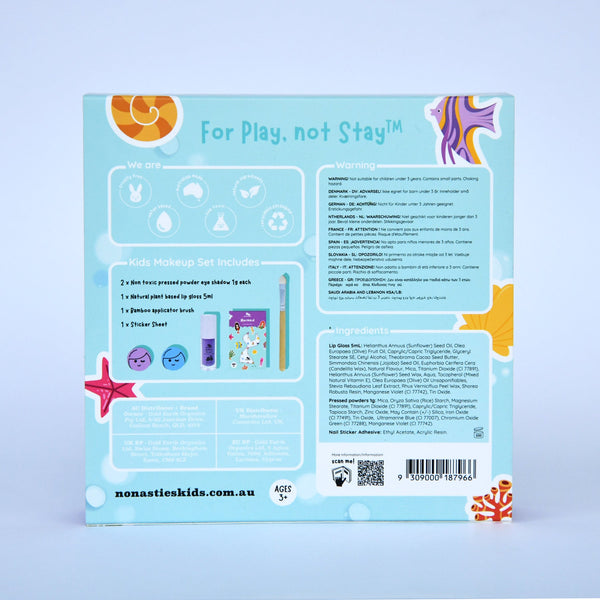 No Nasties - Non Toxic Natural Kids Makeup Gift Set - Mermaid Dreams