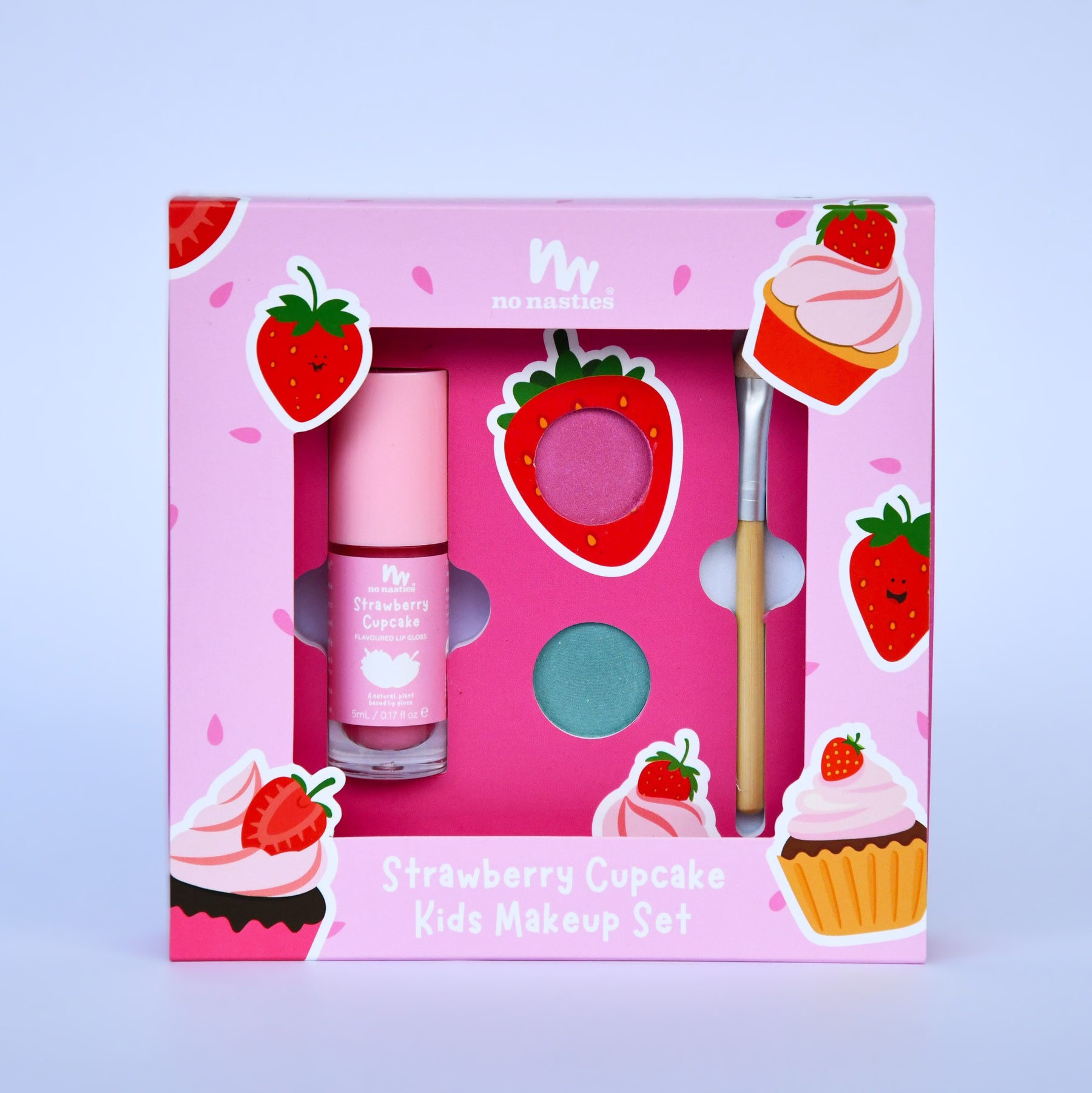 No Nasties - Non Toxic Natural Kids Makeup Gift Set - Strawberry Cupcake