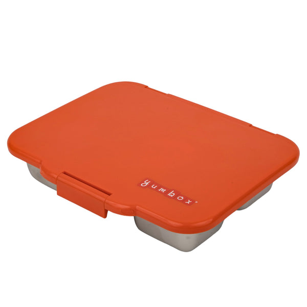 Yumbox 5 Compartment Presto Stainless Steel Lunchbox - Tango Orange