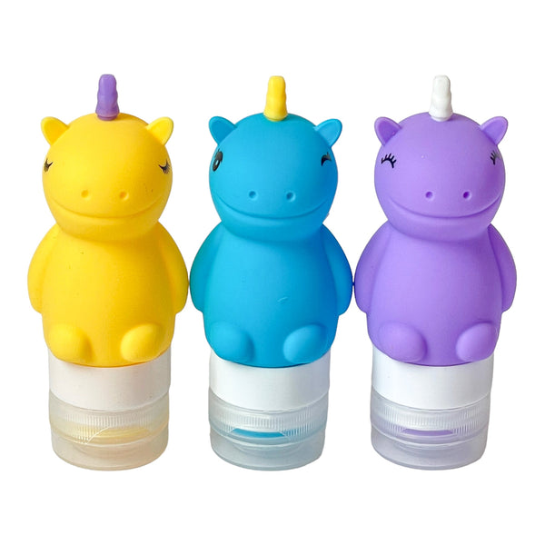 Yumbox Silicone Condiment Squeeze Bottles - Set of 3 Unicorns