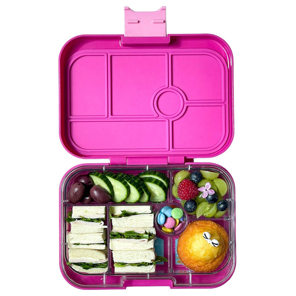 Yumbox 6 Compartment Original Lunchbox - Malibu Purple / Mermaid Tray