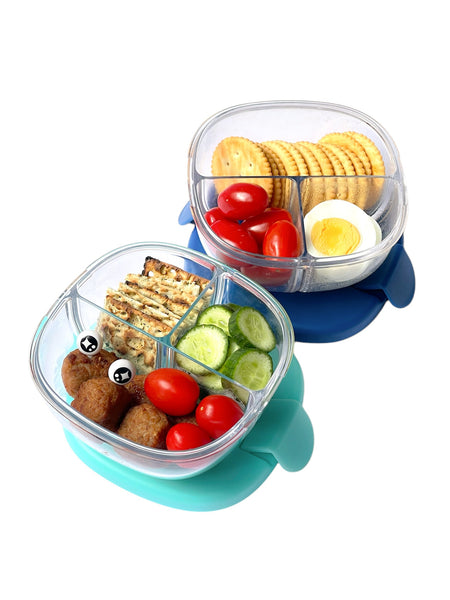 Yumbox 3 Compartment Leakproof Snack Bowl - Navy Blue