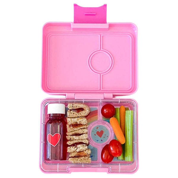 Yumbox Snack Size Lunch Box - Power Pink / Rainbow Tray