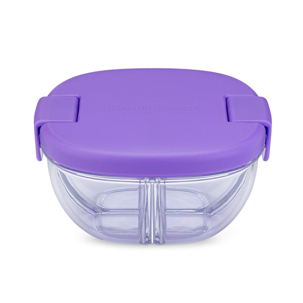 Yumbox 3 Compartment Leakproof Snack Bowl - Haze Purple