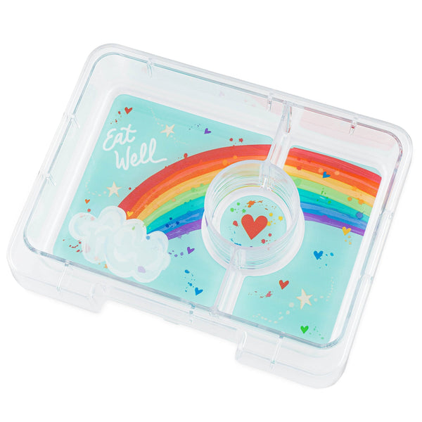 Yumbox Snack Size Lunch Box - Power Pink / Rainbow Tray