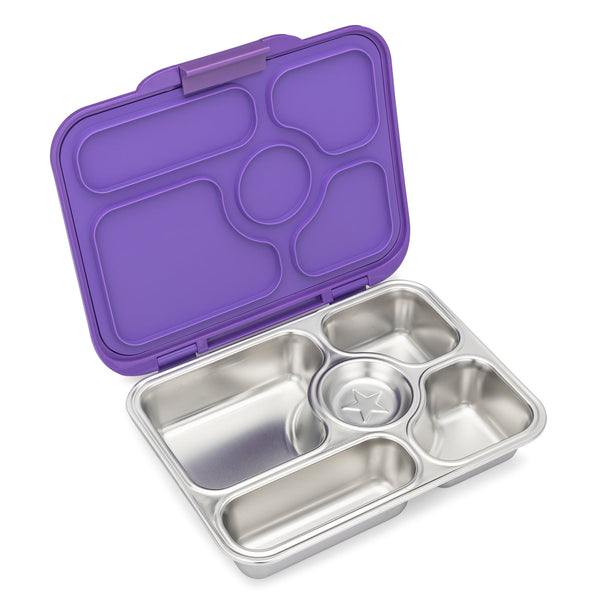 Yumbox 5 Compartment Presto Stainless Steel Lunchbox - Remy Purple