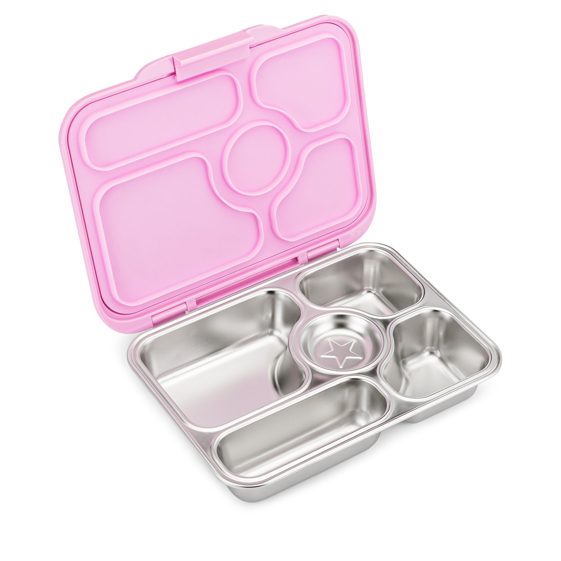 Yumbox 5 Compartment Presto Stainless Steel Lunchbox - Rose Pink