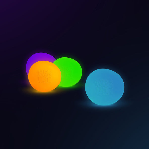 NeeDoh Glow In The Dark Squishy Fidget Toy Various Colours