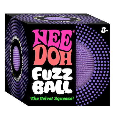 NeeDoh Fuzz Ball Squishy Fidget Toy Various Colours