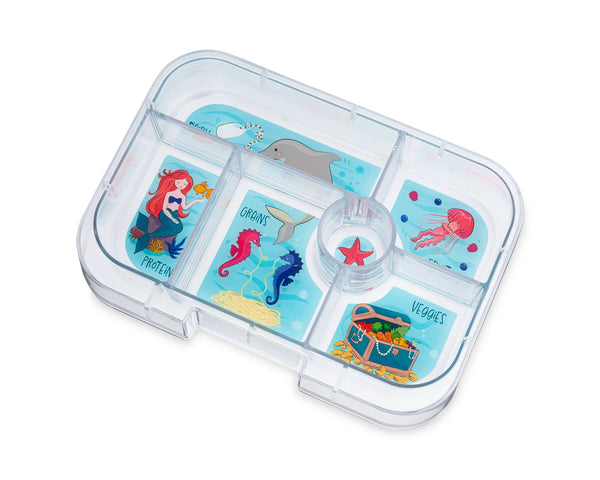 Yumbox 6 Compartment Original Lunchbox - Malibu Purple / Mermaid Tray